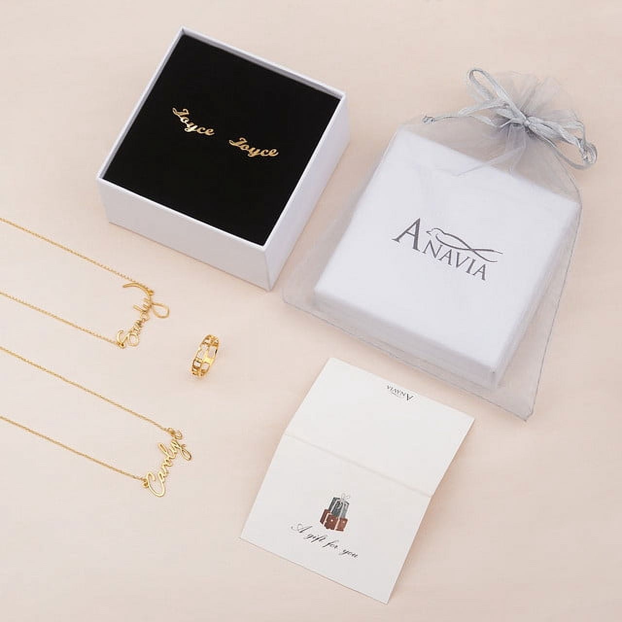 Anavia - Dainty Gold Ring - Coordinate Ring Custom - Stacking Ring -Anniversary Ring - Roman Numerals Ring - Personalized Rings for Women