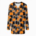 thumbnail image 4 of Towmus Cardigan Sweaters for Women Halloween Cat Sweaters for Womens Long Sleeve Open Front Fall Dusters V-Neck Jackets Dressy Loose Coat, 4 of 6