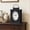 Black, variant on MODE HOME Rustic Metal Mantel Clock, Silent Non-Ticking Vintage Table Clock with Handle, Whitewashed Decorative Desk Clock