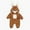 Coffee, variant on Newborn Baby Winter Snowsuit - Bear Onesie Outfit Fleece Warm Jumpsuit Romper Hooded Clothes for Infant Girls Boys Coffee 6-12 Months