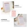 thumbnail image 3 of Miangastore Mini Calendrier de Bureau 2024 2025 Calendrier de Table Décor Spiralé 2 Pcs, 3 of 9