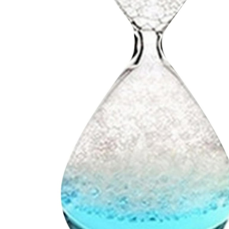Bubble Singing Hourglass Timer Dream Crystal Hourglass Glass Liquid Motion Timer Hourglass Birthday Gifts Table Decoration blue