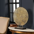 thumbnail image 5 of Uttermost Layan Coastal Marble and Steel Art Glass Charger in Gold/Black, 5 of 5