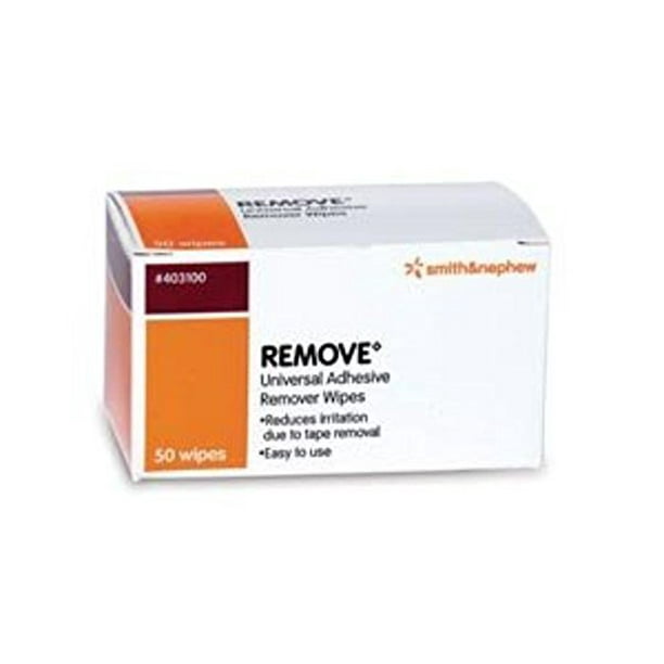 Smith and Nephew Remove Adhesive Remover Wipes 403100, 50-count by Smith &  Nephew