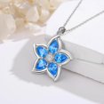 thumbnail image 2 of THOYAS Flower Necklace Sterling Silver Flower Jewelry with Crystal Jewelry Gift for Women, 2 of 7