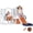 Orange, variant on Qaba 6-in-1 Slide and Swing Set with Basketball Hoop, Climber, Grey