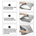 thumbnail image 4 of Body Pillow Cover with Zipper Closure, Super Soft and Cozy Fuzzy Fleece Body Pillow Case Cover 20 x 54 Inches, Luxury Fluffy Plush Long Body Pillow Pillowcase for Fall and Winter, 4 of 7
