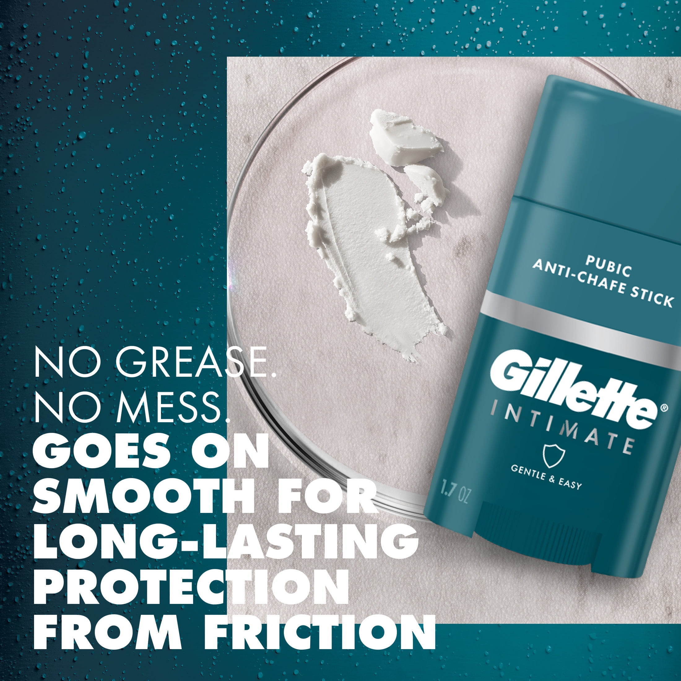 Gillette Intimate Pubic Anti-chafe Stick, 1.7oz