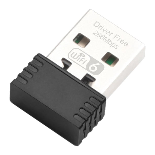 2 uds. WiFi WIFI6 Mini Dongle 286.8Mbps 2.4GHz Receptor externo inalámbrico para PC portátil