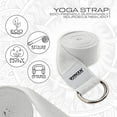 thumbnail image 3 of RDX 8ft Yoga Strap with D-Ring Buckle, Durable Polyester Cotton Adjustable Belts for Stretching, GR, 3 of 8