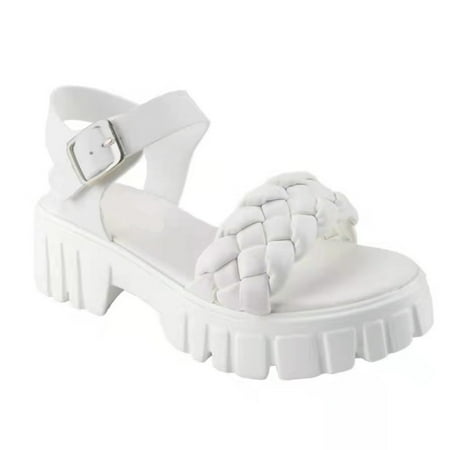 

FAIAI 2024 Women - Super Soft and Flexible Vegan Chunky Platform Sandal with Adjustable Straps and Open Toe Design