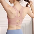 thumbnail image 5 of OSOLU Women Yoga Sports Bra With High Support And Feel Workout Sports High Support Comfortable Bralettes Light Pink S, 5 of 7