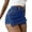 shorts 43#Blue, variant on Women's Asymmetrical Denim Skort Wrap Front with Button Closure Stretchy Slim Fit Jeans Shorts for Casual Party Evening