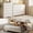 5-Piece-Queen-Beige-1, variant on Asofer Bedroom Furniture Sets, Include Queen Size Bed Frame, 5-Drawer Dresser & 6-Drawer Dresser and 2 Nightstands, Black