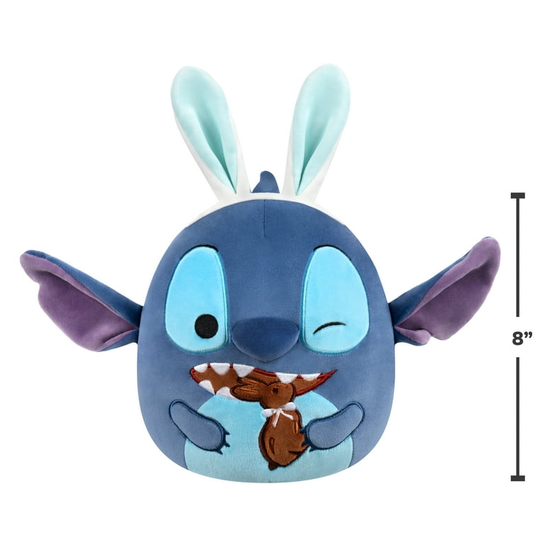 Squishmallows 8” Disney Stitch Eating Chocolate Bunny - Ultra Soft