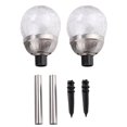 thumbnail image 2 of Yard Solar Lamp, 2Pcs Round Ball Lights Waterproof Energy-Saving LED Stake Light, For Pathway Driveway Lawn Courtyard, 2 of 8
