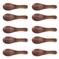 thumbnail image 1 of Cucharas Pequeñas De Madera, 10 Piezas Sólidas Schima Superba Cucharadita De Miel De Madera Compacta Para Café Para Té, 1 of 7