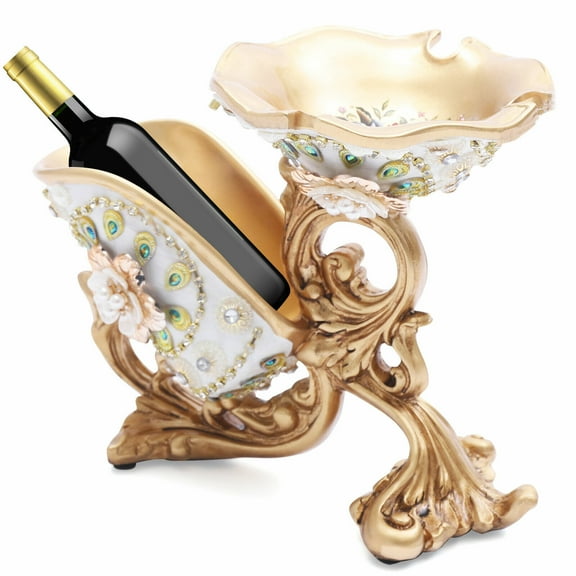 European Wine Holder Art Resin Red Wine Rack Bottle Holder Tabletop Centerpiece Wine Display Stand