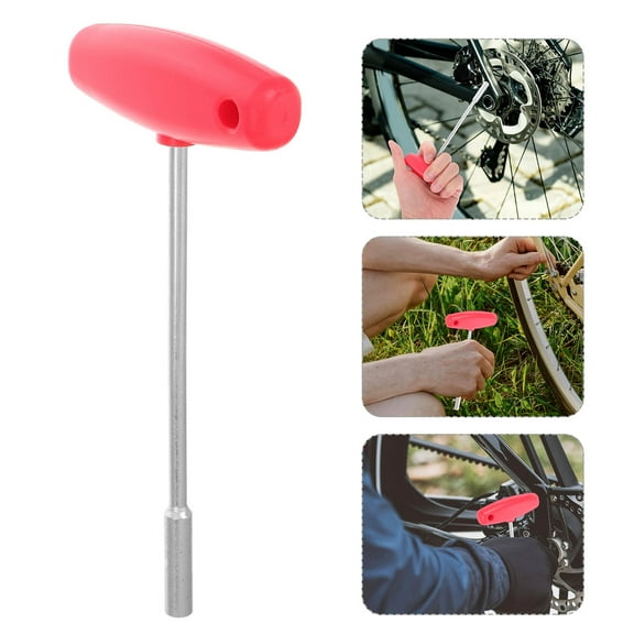 WHAMVOX 1Set Multifunction Design Plastic and Steel Bike Tightener Wrench 6.1x2.9x0.6in