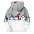 thumbnail image 5 of Lorytime Christmas Sweaters for Kids Boys Girl Snowman Fleece Hoodies Long Sleeve Pullover with Pocket Soft Tops, 5 of 5