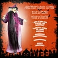 thumbnail image 6 of 71in Life-Size Hanging Witch Halloween Decoration with Motion-Activated Voice, Red LED Eyes, Scary Animated Prop for Indoor & Outdoor Yard, Haunted House, Party, 6 of 8
