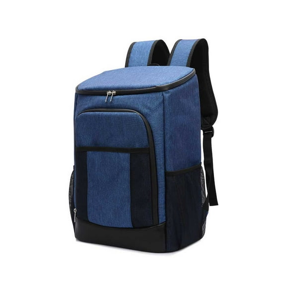 Soidarity Espesar Vino Cerveza Beber Bolsa de refrigeración Fiambrera Paquete térmico Gran capacidad Refrigerador móvil Picnic Viajes Kits de desorden para acampar Azul