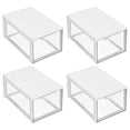 thumbnail image 1 of Papelera organizadora de almacenamiento mDesign Lumiere con cajón extraíble, paquete de 4, 1 of 7