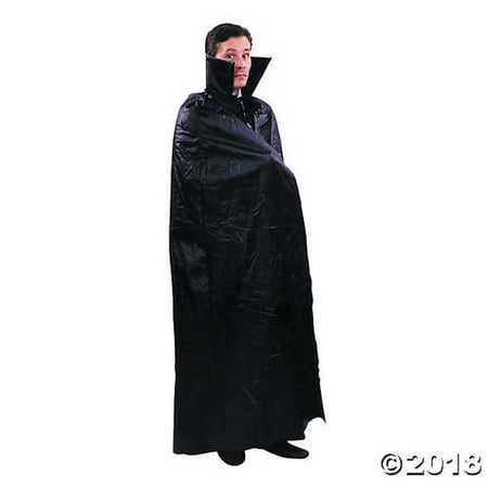 UHC Men's Leather Like Dracula Cape Adult Haunted House Party Halloween Costume, OS