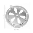 thumbnail image 2 of unbranded 3Ud Cubierta Ventilación Para Autocaravana Inoxidable Con Compuerta Reguladora De Aire, 2 of 8