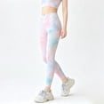 thumbnail image 2 of Duqingm Girls' Athletic Leggings Kids Dance Running Yoga Pants Workout Active Dance Tights with Pockets (Pink,7-8 Years), 2 of 6
