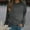 Dark Gray, variant on Sweatshirts for Women Plus Size Long Sleeve Round Neck Casual Sweatshirt Hot Pink XL