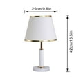 thumbnail image 6 of Kiven Cordless Table Lamp, Dimmable LED Desk Lamp with White Fabric Drum Lampshade, Modern Rechargeable Nightstand Lamp for Reading Home Decor Bedside Nightstand,1-Light, 6 of 7