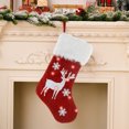 thumbnail image 5 of Xuniizn Christmas Stockings Bulk, Assorted Festive Xmas Stockings for Fireplace Mantel Decor, Traditional Holiday Ornaments, Christmas Decorations for Home, Cloth, Red, 5 of 8