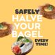 thumbnail image 2 of Cortador de Bagels Halve Your Bagel Blanco 18x8x15 cm, 2 of 7