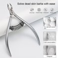 thumbnail image 4 of Professional Cuticle Trimmer Nails Cuticle Cutter Stainless Steel Cuticle Nippers Pedicure Manicure Tool for Nails Care, 4 of 9