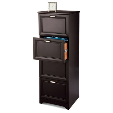 Realspace® Magellan 19"D Vertical 4-Drawer File Cabinet, Espresso