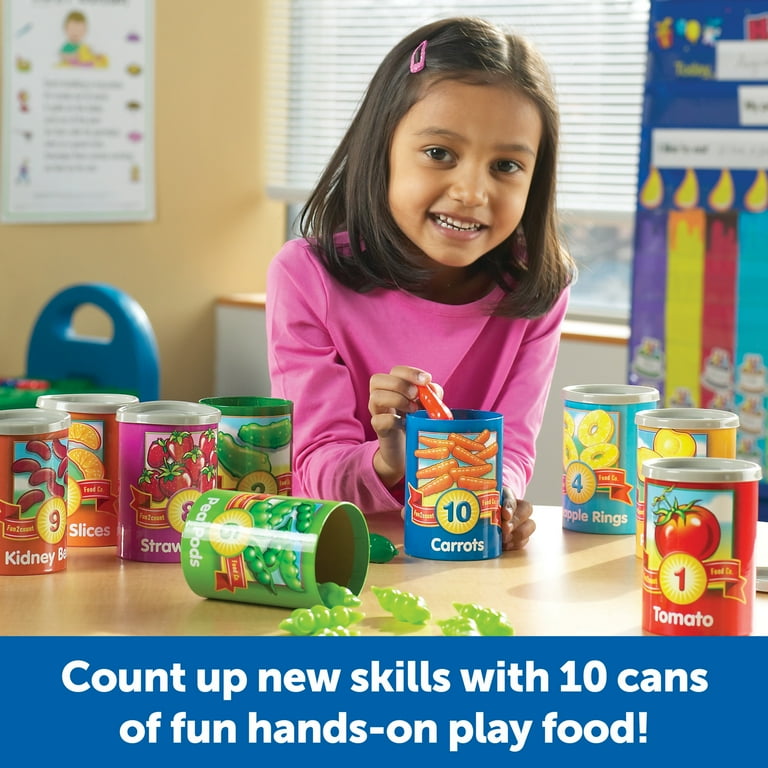 Learning Resources 1-10 Counting Cans Set, Preschool Toys, Ages 3+