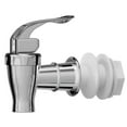 thumbnail image 5 of Soumake 2Pcs Faucets Silver Beverage Dispensers Spigots Push Style Replacement Faucets Flow Control Lever Handle For Glass/Plastic Pitchers Jars Ideal For Parties Events, 5 of 8