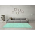 thumbnail image 3 of Ahgly Company Indoor Round Oriental Light Blue Traditional Area Rugs, 8' Round, 3 of 4