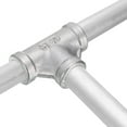 thumbnail image 5 of Uxcell Tee Pipe Fitting (1/2" x 1-1/2" x 1-1/2" ) NPT Female 304 Stainless Steel t Shaped Reducer 3 Way T-Connector for Industrial Connection Water Air Gas Oil Fuel, 5 of 6
