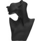 thumbnail image 4 of Necklace Bust Jewelry Display Mannequin Stand for Trade Show Store Display Home Use Black Resin Jewelry Display Holder 1Pcs, 4 of 5
