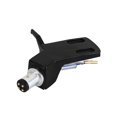 thumbnail image 1 of Turntable Headshell Aluminium Alloy Headshell Record Turntable Needle Replacement Phono Stylus Cartridges Rack Black, 1 of 5