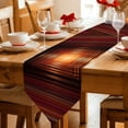 thumbnail image 2 of Abstract Burnt Orange Table Runner Linen Burlap Table Runner 36 Inches Small Infinite Tunnel Modern Art Dresser Scarves for Kitchen Island Coffee Dining Room Party Wedding Holiday Decoration 13"x36", 2 of 8