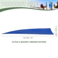 thumbnail image 2 of Uxcell Arrow Vanes Turkey Archery Arrows Feather Fletching Left Wing Fit for Hunting Target Shooting Blue 5 Inch, 25Pcs, 2 of 5