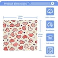 thumbnail image 5 of GZHJMY Valentine's Day Love Heart Washcloths 4 Pack, Highly Absorbent Soft Cotton Baby Washcloths Fingertip Towels, 12 x 12 Inch, 5 of 7