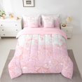 thumbnail image 2 of Manfei Girls Pink Bowknot 7-Piece Twin Bedding Sets,Cartoon Bow Tie Bedding Comforter Set,Princess Bowtie Ribbon Sheet Sets For Kids,Ultra Soft Home Decor Reversible, 2 of 8
