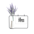 thumbnail image 1 of I Am Famous In The Dream Art Deco Fashion Artificial Lavender Flower Vase Bottle Card, 1 of 2