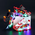 thumbnail image 2 of Baby Girl Boy Luminous Sneakers Cartoon Spiderman Print Kids Light Up Shoes Niños Casual con luz LED Glowing Toddler ShoesEU 22 (Plantilla 14CM) Gao Jinjia LED, 2 of 2
