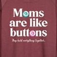 thumbnail image 3 of Instant Message - Mom's are Like Buttons - Women's Lightweight French Terry Long Sleeve Shirt, 3 of 6
