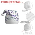 thumbnail image 4 of Balery Lavender Flowers Pattern Santa Hat Christmas Hat Funny Christmas Hat Christmas Knitted Beanie Hat For Men Women Adult, 4 of 6